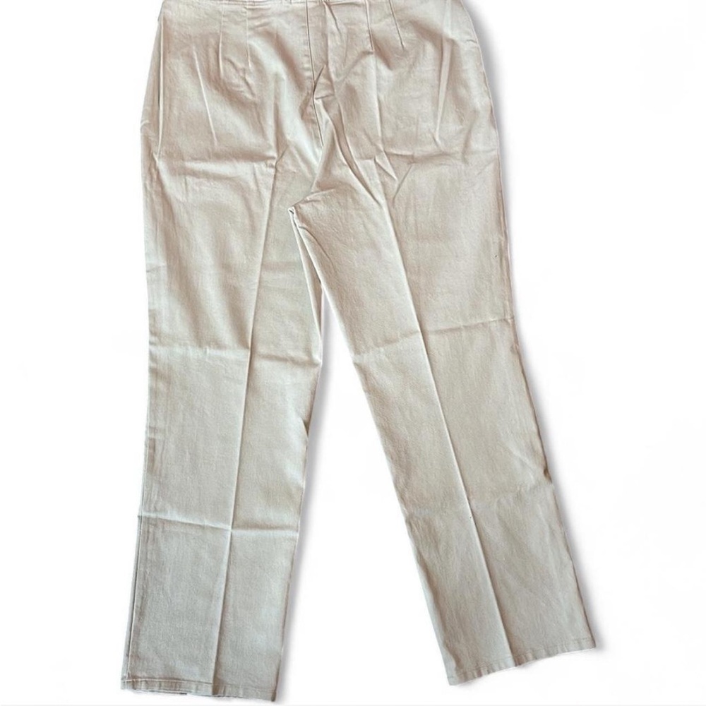 Norm Thompson NWT COTTON Cream trousers - Picture 3 of 4